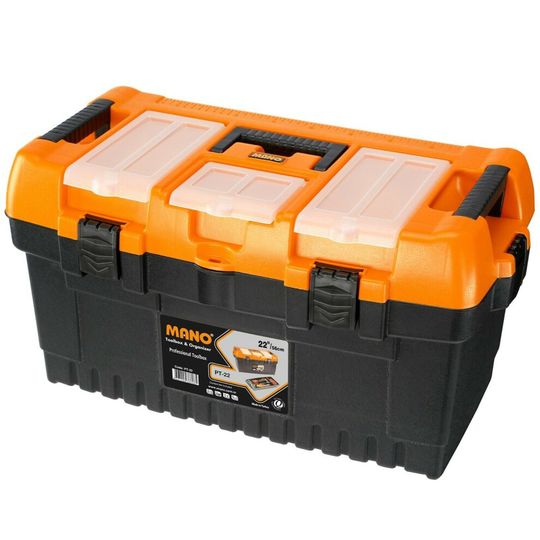 (Professional, 13" Tool Box) Large Plastic Toolboxes Chest Lockable Lid Inserts